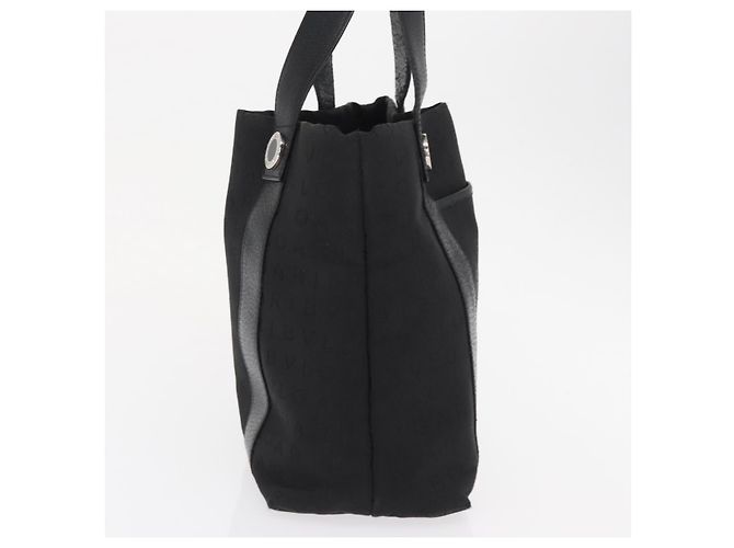 Bulgari BVLGARI Logo Mania Handtasche aus schwarzem und silbernem Canvas authentisch 168716 - Ansicht 4