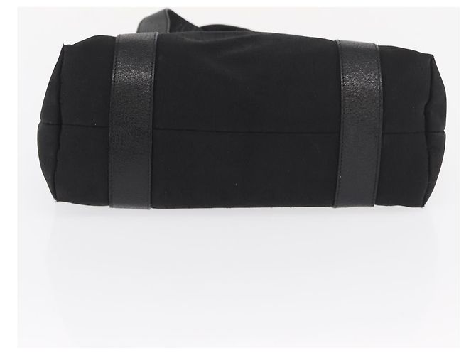 Bulgari BVLGARI Logo Mania Handtasche aus schwarzem und silbernem Canvas authentisch 168716 - Ansicht 5