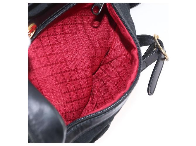 Bolso de Hombro Gucci GG Canvas Web Sherry Line Negro Dorado 010 378 Auth 169442 - vista 22