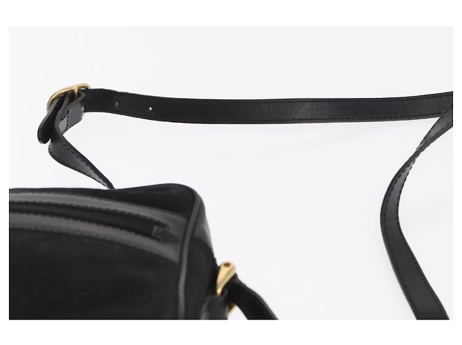 Bolso de Hombro Gucci GG Canvas Web Sherry Line Negro Dorado 010 378 Auth 169442 - vista 8