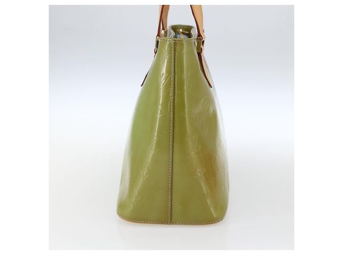 LOUIS VUITTON Bolsa de Mão Monogram Vernis Houston Azul Bebê M91005 LV Auth BA10225 Azul claro - vista 3