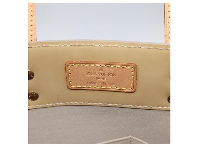 LOUIS VUITTON Monogram Vernis Reade MM Borsa a Mano Beige M91141 LV Auth 169234 - vista 10