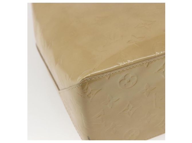 LOUIS VUITTON Monogram Vernis Reade MM Borsa a Mano Beige M91141 LV Auth 169234 - vista 16