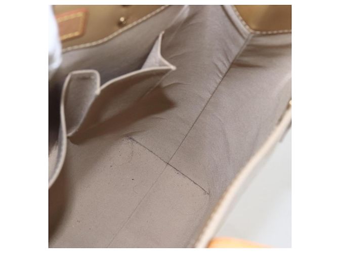 LOUIS VUITTON Monogram Vernis Reade MM Borsa a Mano Beige M91141 LV Auth 169234 - vista 17