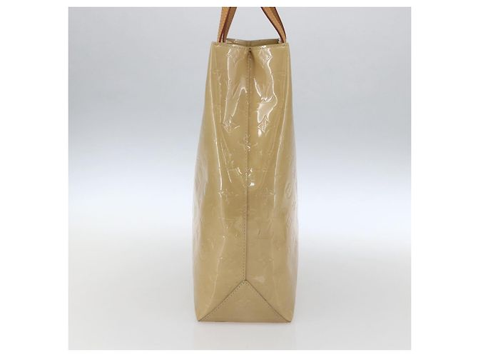 LOUIS VUITTON Monogram Vernis Reade MM Borsa a Mano Beige M91141 LV Auth 169234 - vista 4