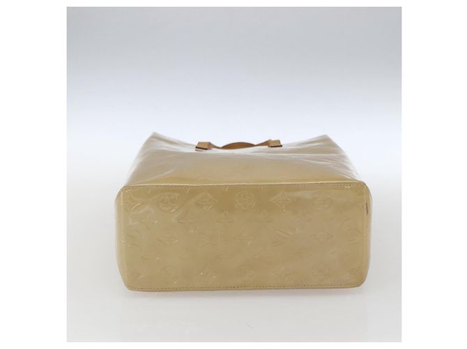 LOUIS VUITTON Monogram Vernis Reade MM Borsa a Mano Beige M91141 LV Auth 169234 - vista 5