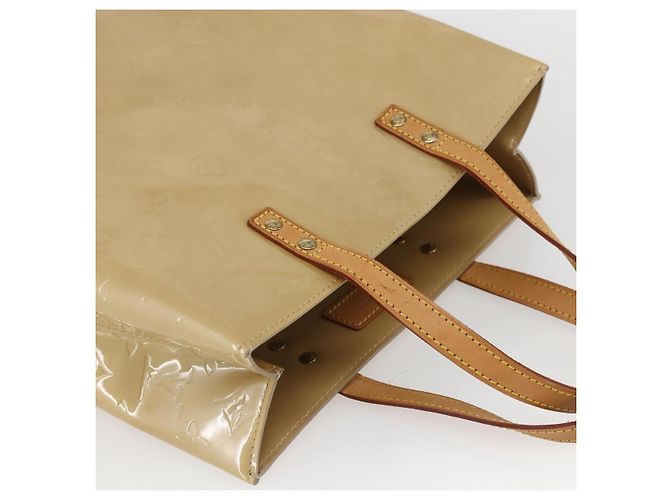 LOUIS VUITTON Monogram Vernis Reade MM Borsa a Mano Beige M91141 LV Auth 169234 - vista 6