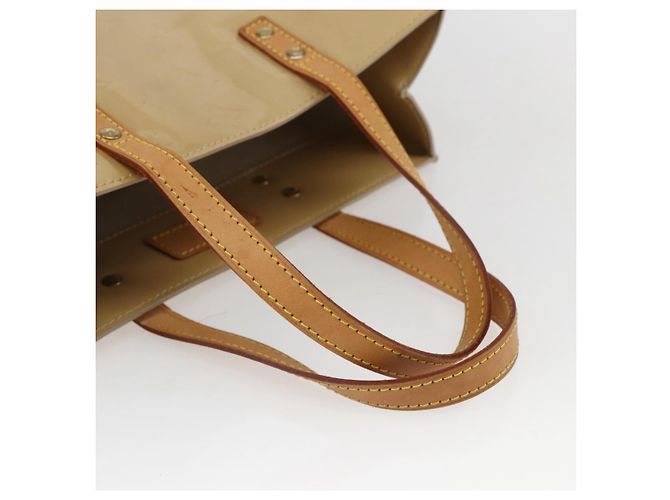 LOUIS VUITTON Monogram Vernis Reade MM Borsa a Mano Beige M91141 LV Auth 169234 - vista 7