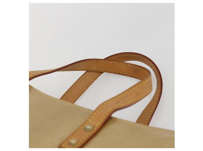 LOUIS VUITTON Monogram Vernis Reade MM Borsa a Mano Beige M91141 LV Auth 169234 - vista 8