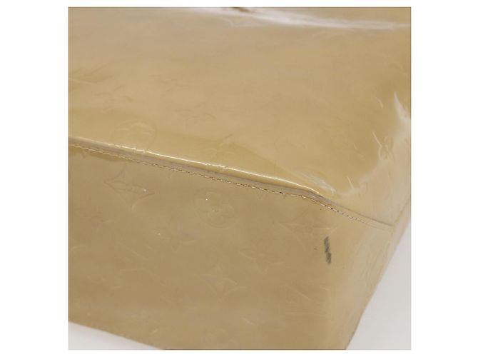 LOUIS VUITTON Monogram Vernis Reade MM Borsa a Mano Beige M91141 LV Auth 169234 - vista 9