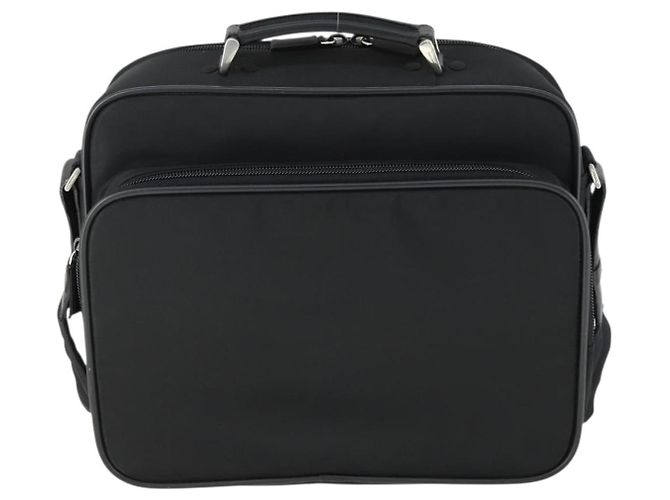 Borsa a Spalla PRADA Nylon Nero Argento Autentica 164507 - vista 13
