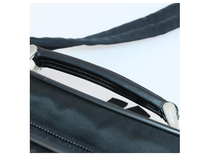 Borsa a Spalla PRADA Nylon Nero Argento Autentica 164507 - vista 15