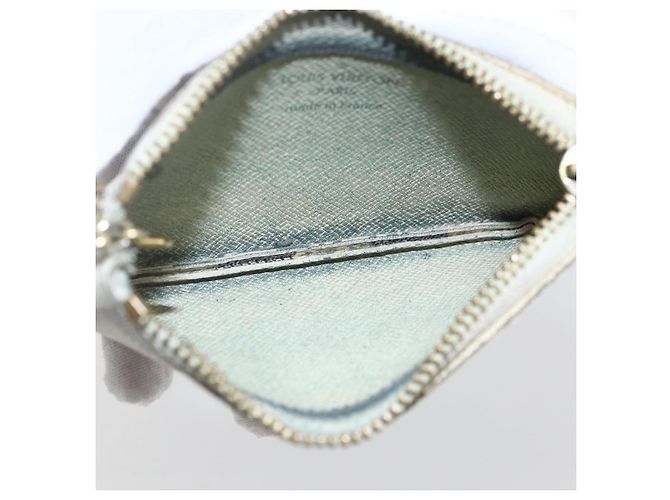 LOUIS VUITTON Pochette Cles Damier Azur Monedero N62659 LV Auth ki6422 - vista 11