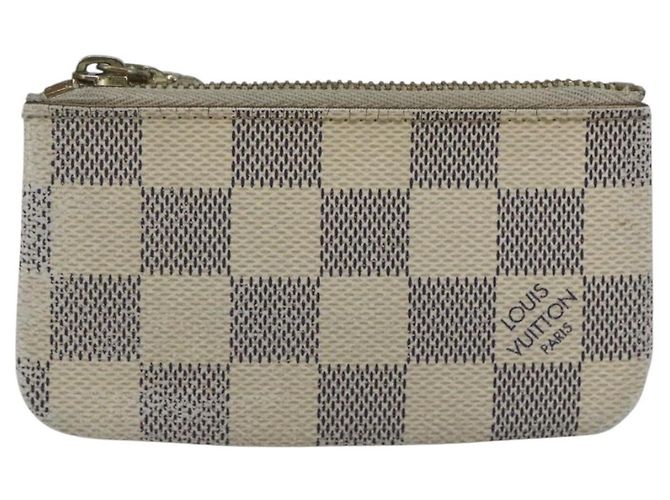 LOUIS VUITTON Pochette Cles Damier Azur Monedero N62659 LV Auth ki6422 - vista 13
