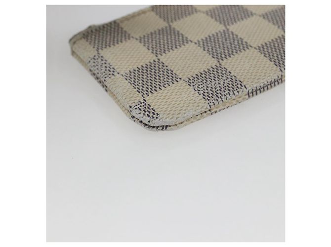 LOUIS VUITTON Pochette Cles Damier Azur Monedero N62659 LV Auth ki6422 - vista 14