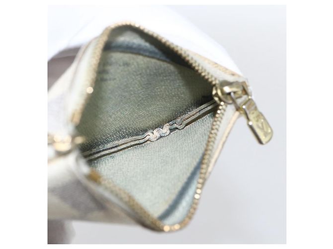 LOUIS VUITTON Pochette Cles Damier Azur Monedero N62659 LV Auth ki6422 - vista 17