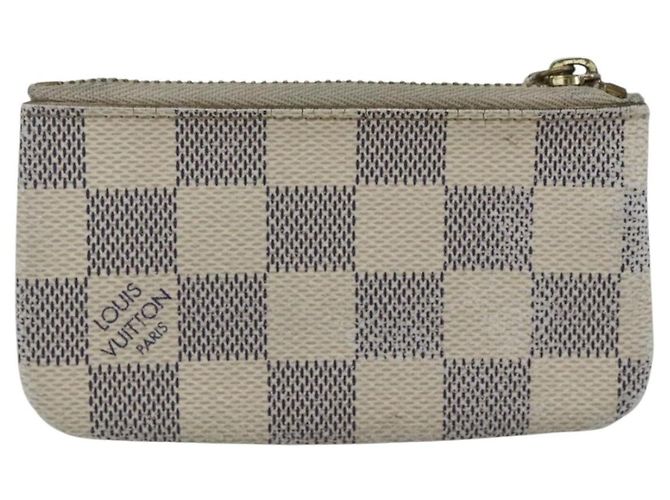 LOUIS VUITTON Pochette Cles Damier Azur Monedero N62659 LV Auth ki6422 - vista 2
