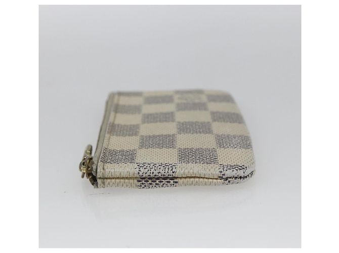 LOUIS VUITTON Pochette Cles Damier Azur Monedero N62659 LV Auth ki6422 - vista 3
