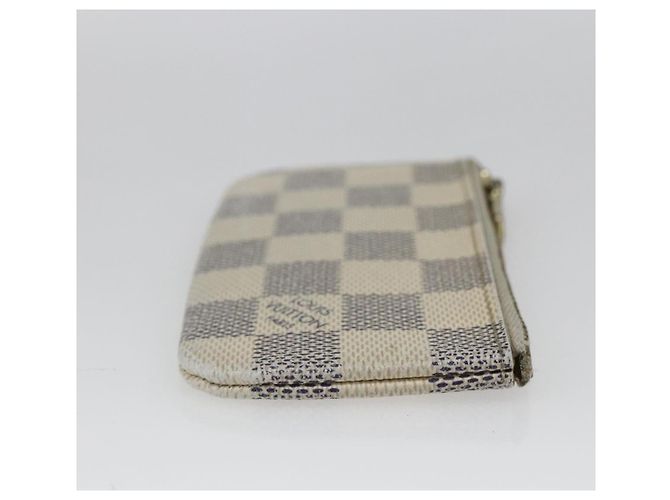 LOUIS VUITTON Pochette Cles Damier Azur Monedero N62659 LV Auth ki6422 - vista 4