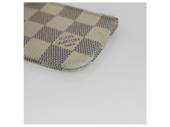 LOUIS VUITTON Pochette Cles Damier Azur Monedero N62659 LV Auth ki6422 - vista 7