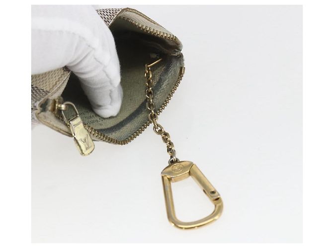 LOUIS VUITTON Pochette Cles Damier Azur Monedero N62659 LV Auth ki6422 - vista 9