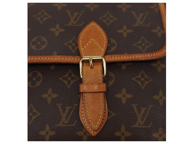 LOUIS VUITTON Borsa a Spalla Monogram Gibeciere GM M42246 LV Auth 164624 Monogramma - vista 18