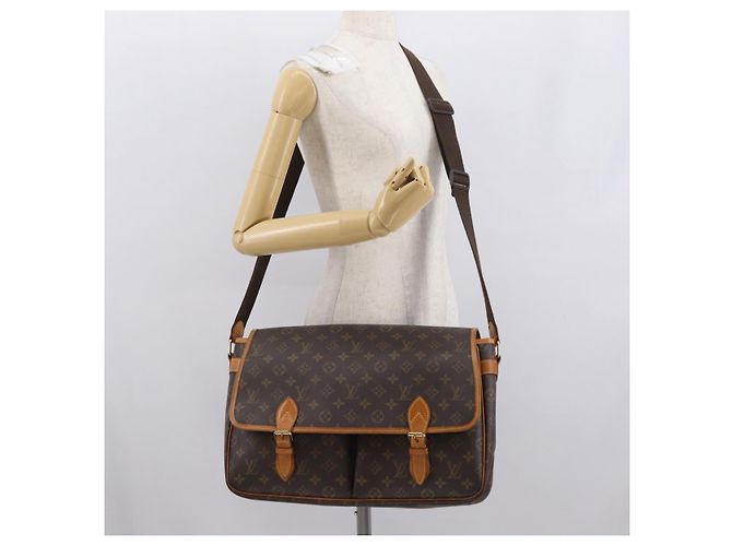 LOUIS VUITTON Borsa a Spalla Monogram Gibeciere GM M42246 LV Auth 164624 Monogramma - vista 27