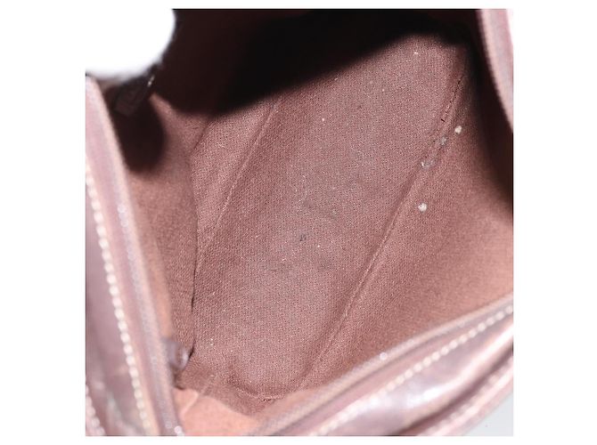 Borsa a Spalla LOEWE in Tela Marrone Oro Auth gh1652 D'oro - vista 12