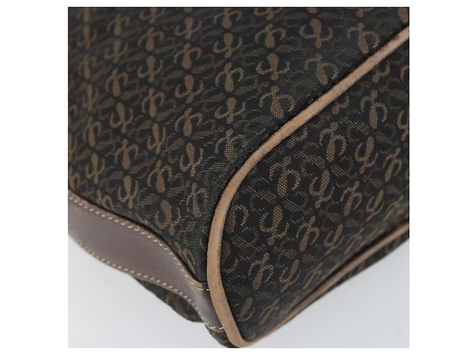 Borsa a Spalla LOEWE in Tela Marrone Oro Auth gh1652 D'oro - vista 14