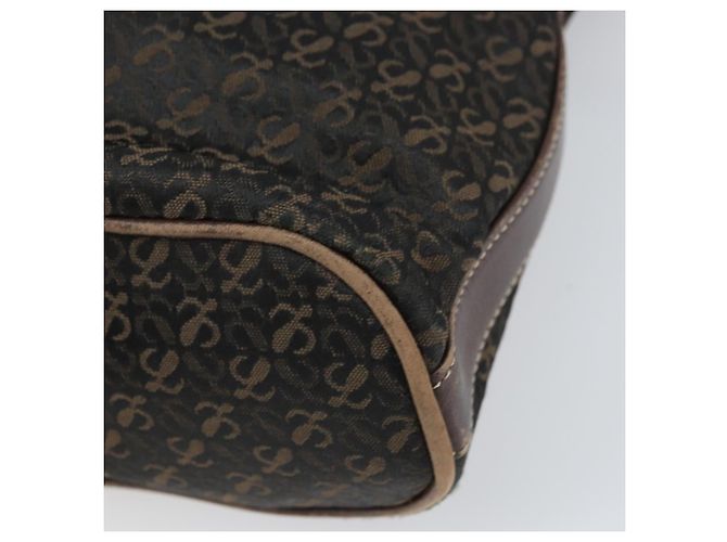 Borsa a Spalla LOEWE in Tela Marrone Oro Auth gh1652 D'oro - vista 15