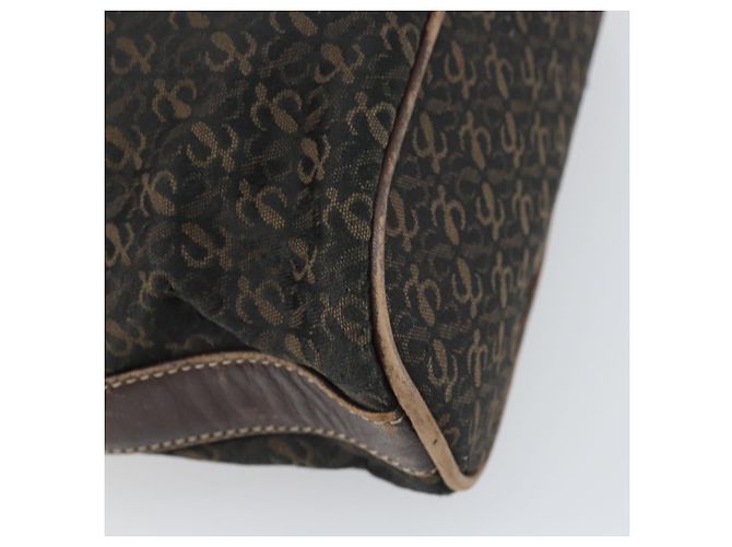 Borsa a Spalla LOEWE in Tela Marrone Oro Auth gh1652 D'oro - vista 16