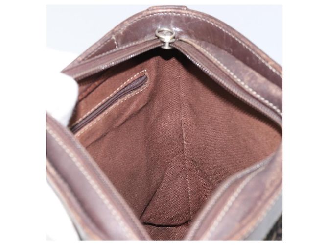 Borsa a Spalla LOEWE in Tela Marrone Oro Auth gh1652 D'oro - vista 18