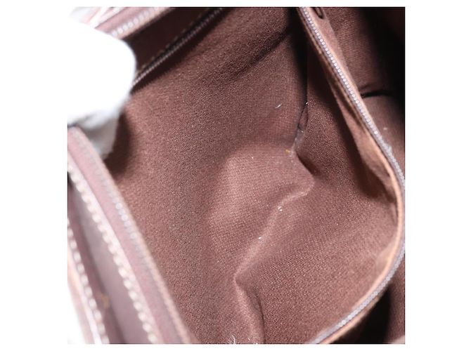 Borsa a Spalla LOEWE in Tela Marrone Oro Auth gh1652 D'oro - vista 21