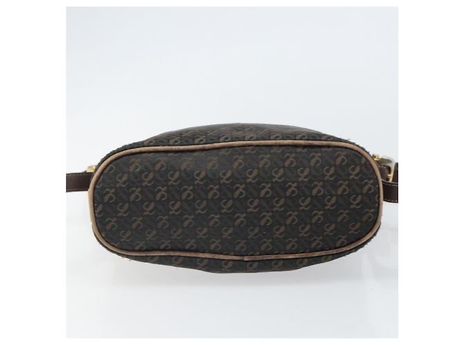 Borsa a Spalla LOEWE in Tela Marrone Oro Auth gh1652 D'oro - vista 5