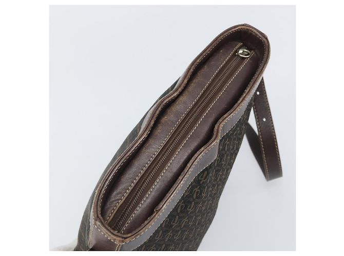 Borsa a Spalla LOEWE in Tela Marrone Oro Auth gh1652 D'oro - vista 6