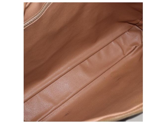Céline Borsa da lavoro in tela Macadam CELINE in pelle PVC marrone e oro Auth 168602 D'oro - vista 10