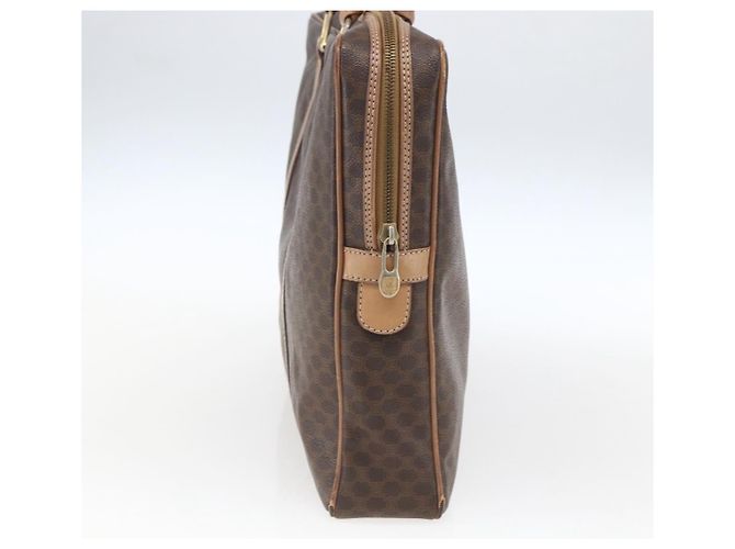 Céline Borsa da lavoro in tela Macadam CELINE in pelle PVC marrone e oro Auth 168602 D'oro - vista 3