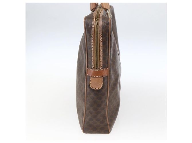 Céline Borsa da lavoro in tela Macadam CELINE in pelle PVC marrone e oro Auth 168602 D'oro - vista 4