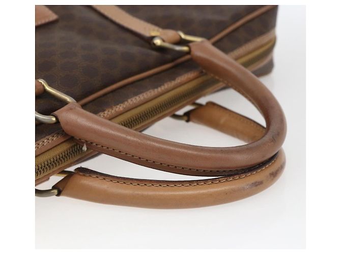 Céline Borsa da lavoro in tela Macadam CELINE in pelle PVC marrone e oro Auth 168602 D'oro - vista 7