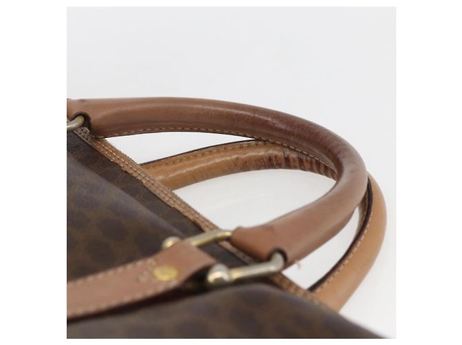 Céline Borsa da lavoro in tela Macadam CELINE in pelle PVC marrone e oro Auth 168602 D'oro - vista 8