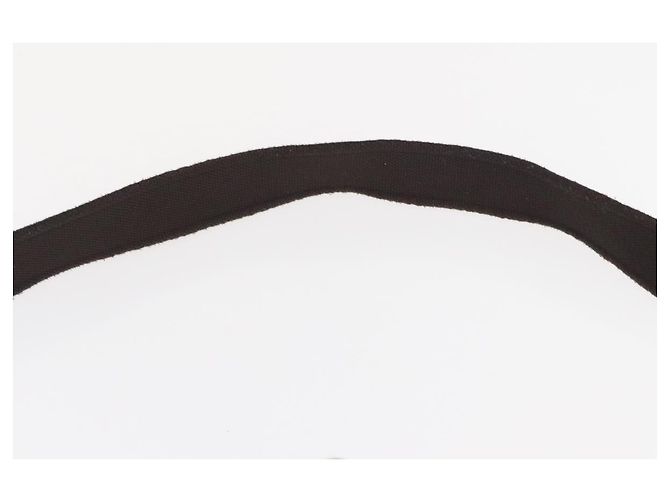 CHANEL Bolsa de Ombro Matelassé Nylon Marrom Prata CC Auth BA9723 - vista 14