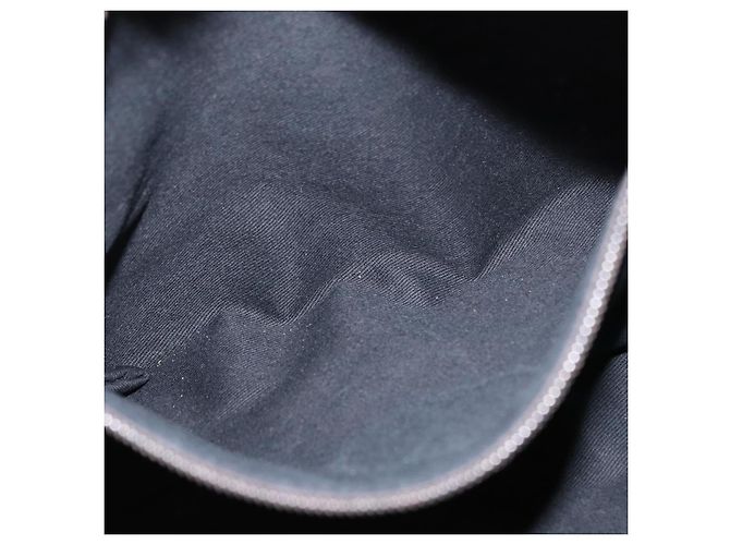 CHANEL Bolsa de Ombro Matelassé Nylon Marrom Prata CC Auth BA9723 - vista 25