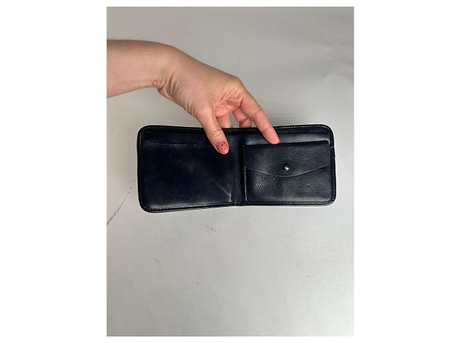Vintage Dior Oblique Monogram Wallet Beige Navy Navy blue - view 5