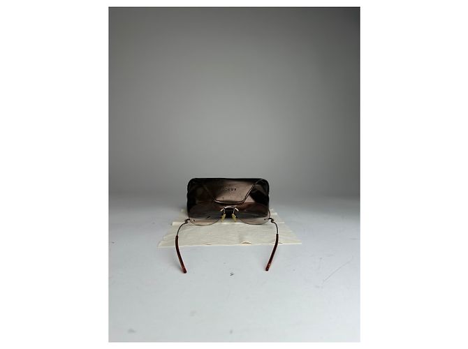 Vintage Loewe Madrid Randlose Sonnenbrille Lila Silber Golden - Ansicht 4
