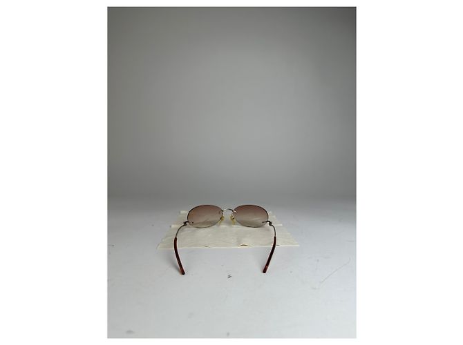 Vintage Loewe Madrid Randlose Sonnenbrille Lila Silber Golden - Ansicht 5