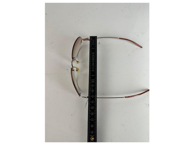 Vintage Loewe Madrid Randlose Sonnenbrille Lila Silber Golden - Ansicht 8