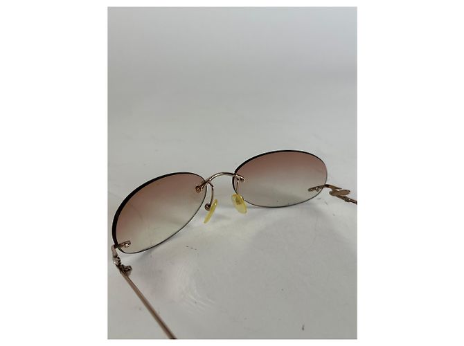 Vintage Loewe Madrid Randlose Sonnenbrille Lila Silber Golden - Ansicht 9