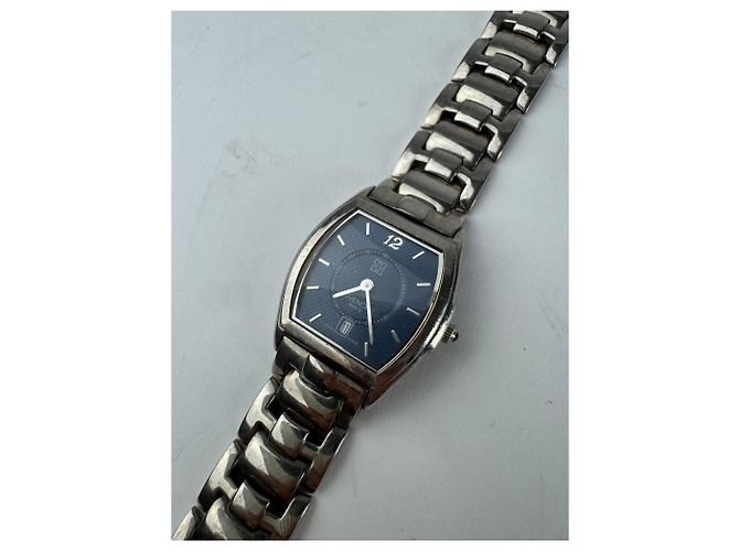 Orologio al Quarzo Vintage Givenchy Argento Blu Marino - vista 3