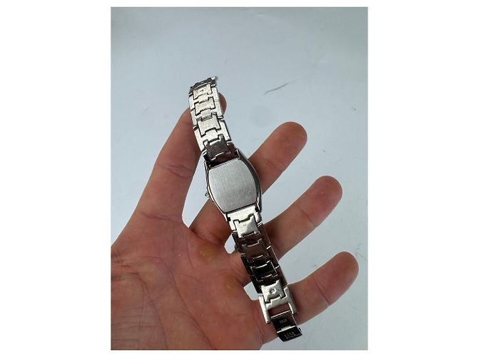 Orologio al Quarzo Vintage Givenchy Argento Blu Marino - vista 5