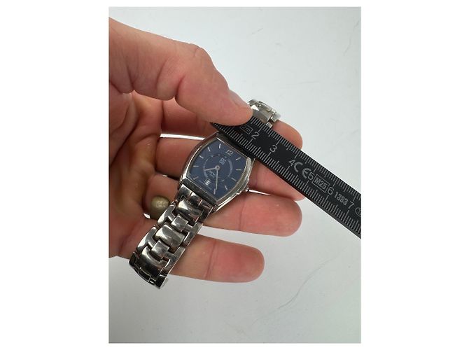 Orologio al Quarzo Vintage Givenchy Argento Blu Marino - vista 7